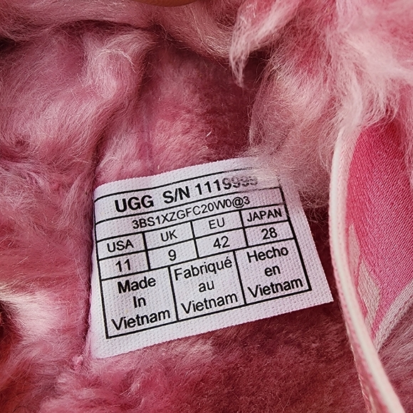 UGG FLUFF SUGAR SANDALS (PINK -Size: 11) - Picture 7 of 9